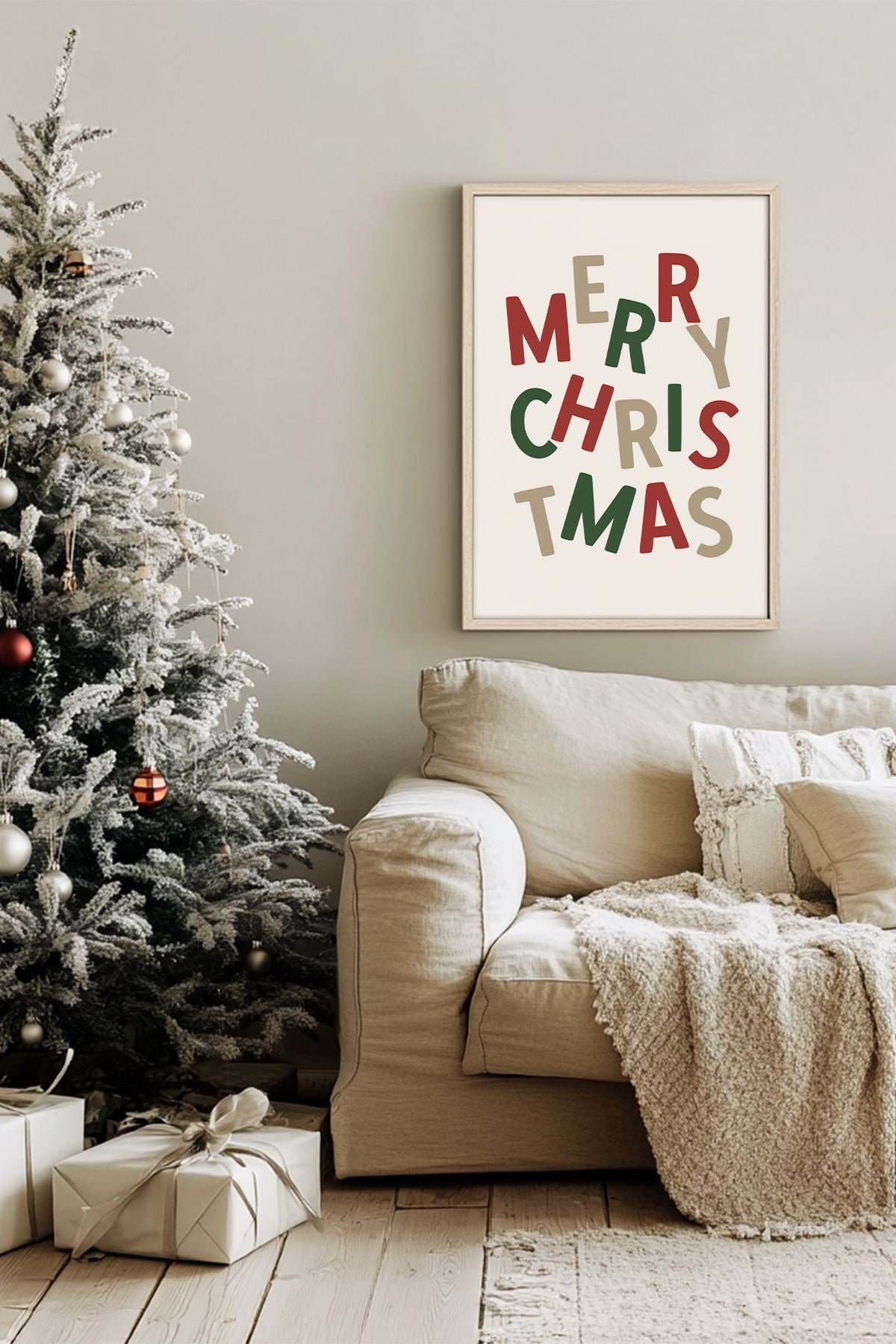 Quadro Decorativo Emoldurado Multicolor - Madeira Maciça 33x48cm - Arte Digital Premium para Decoração de Interiores