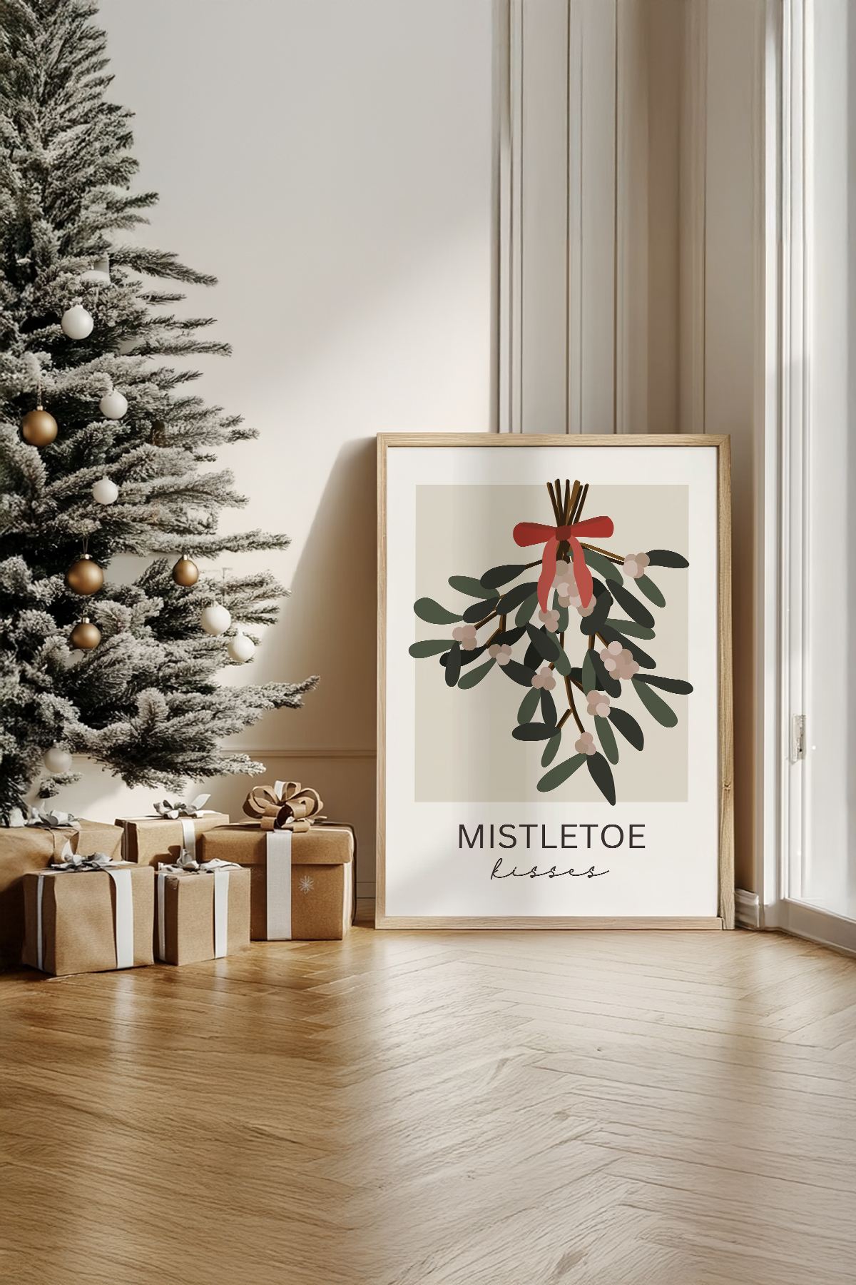 Quadro Decorativo Emoldurado Multicolor - Impressão Digital em Madeira Maciça 33x48cm