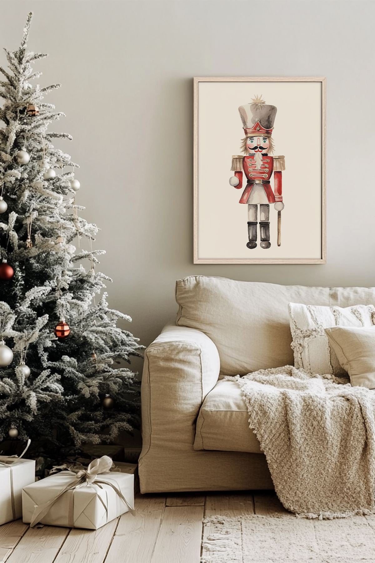 Quadro Decorativo Emoldurado Multicolor - Madeira Maciça 33x48cm - Arte Digital Premium para Decoração de Interiores