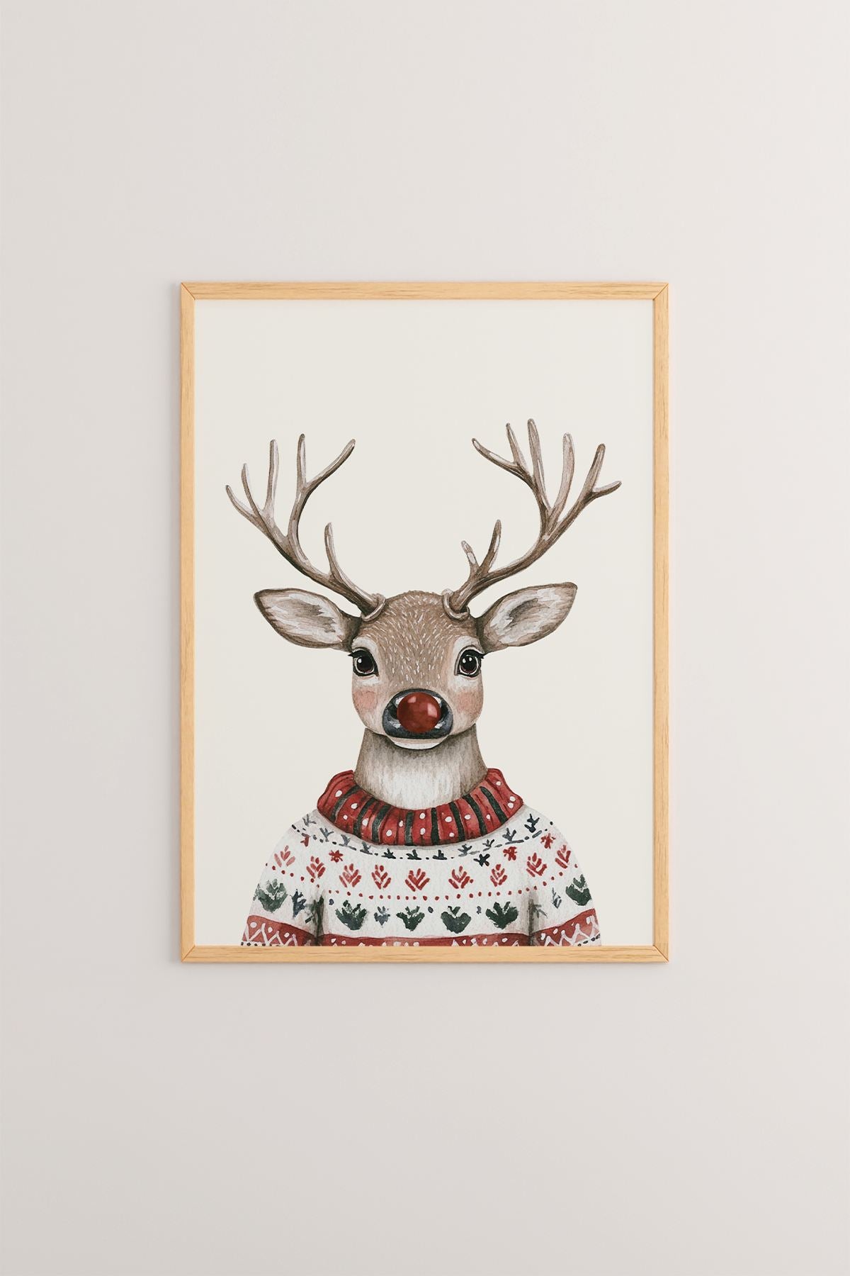 Quadro Decorativo Emoldurado Multicolor - Madeira Maciça 33x48cm - Arte Digital Premium para Decoração