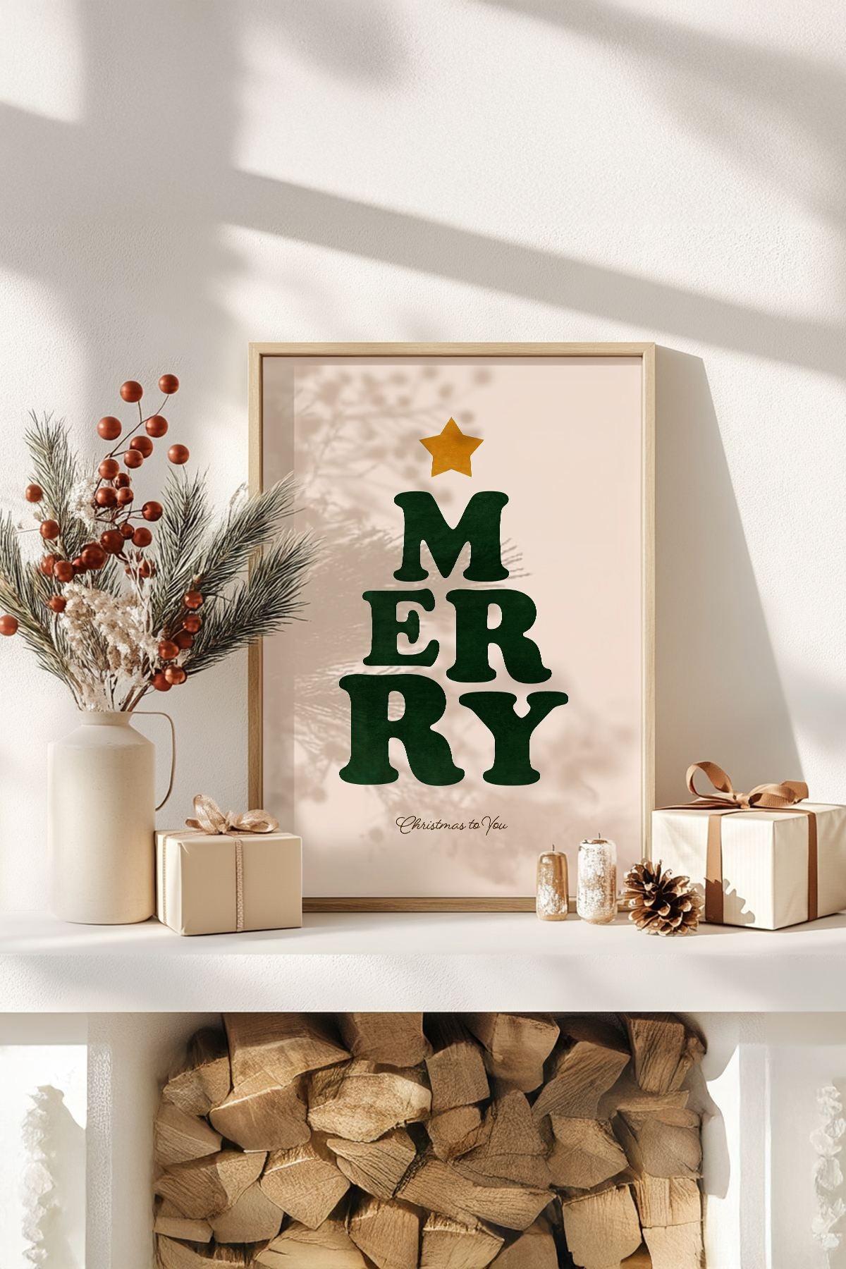 Quadro Decorativo Emoldurado Multicolor - Madeira Maciça 33x48cm - Arte Digital Premium para Decoração