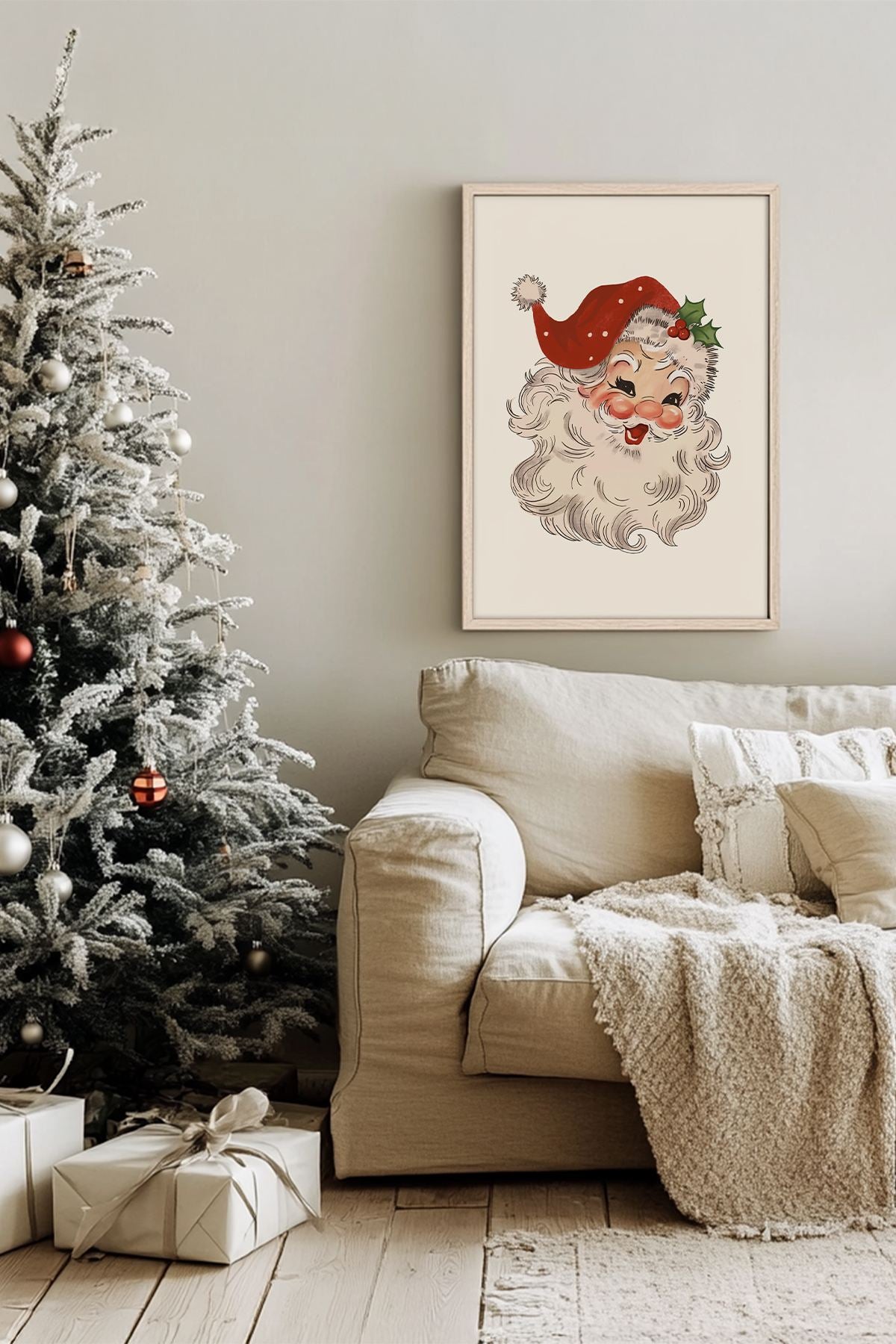 Quadro Decorativo Emoldurado Multicolor - Madeira Maciça 33x48cm - Arte Digital Premium