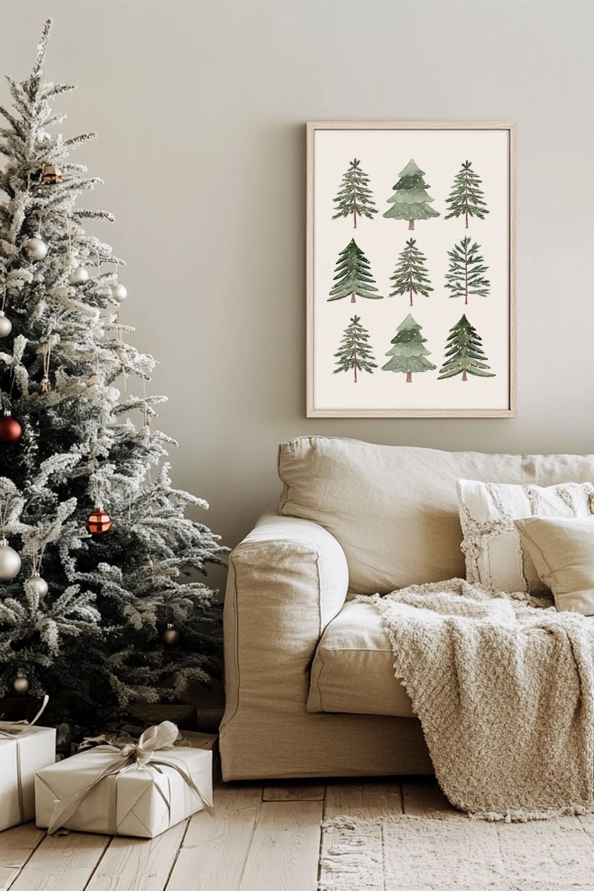 Quadro Decorativo Emoldurado Multicolor - Madeira Maciça 33x48cm - Arte Digital Premium para Decoração de Interiores