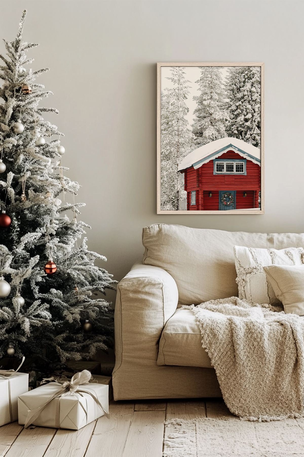 Quadro Decorativo Emoldurado Multicolor - Madeira Maciça 33x48cm - Arte Digital Premium para Decoração de Interiores