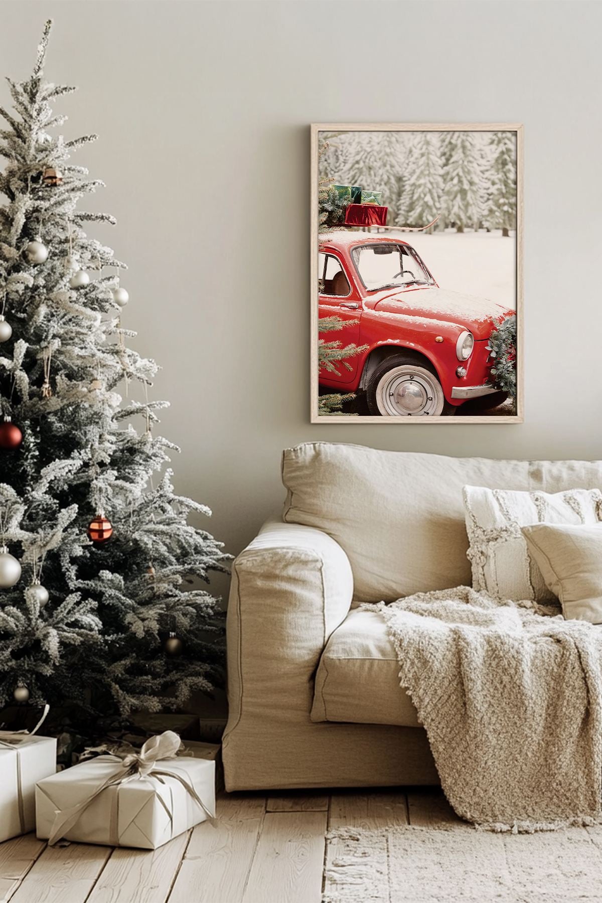 Quadro Decorativo Emoldurado Multicolor - Madeira Maciça 33x48cm - Arte Digital Premium para Decoração