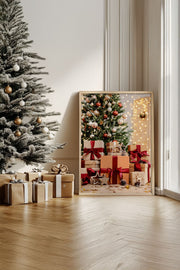 Quadro Decorativo Emoldurado Multicolor - Madeira Maciça 33x48cm - Arte Digital Premium para Decoração de Interiores