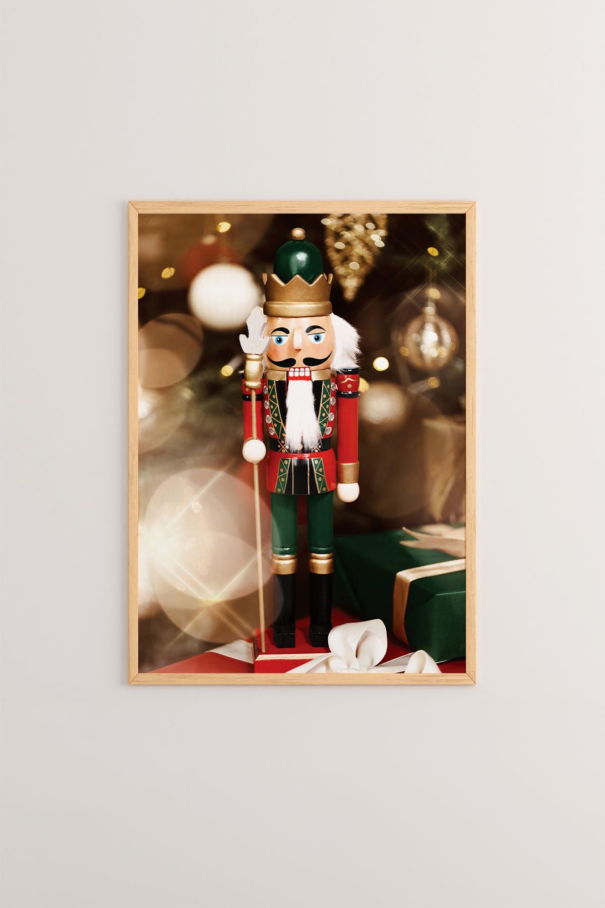 Quadro Decorativo Emoldurado Multicolor - Impressão Digital em Madeira Maciça 33x48cm