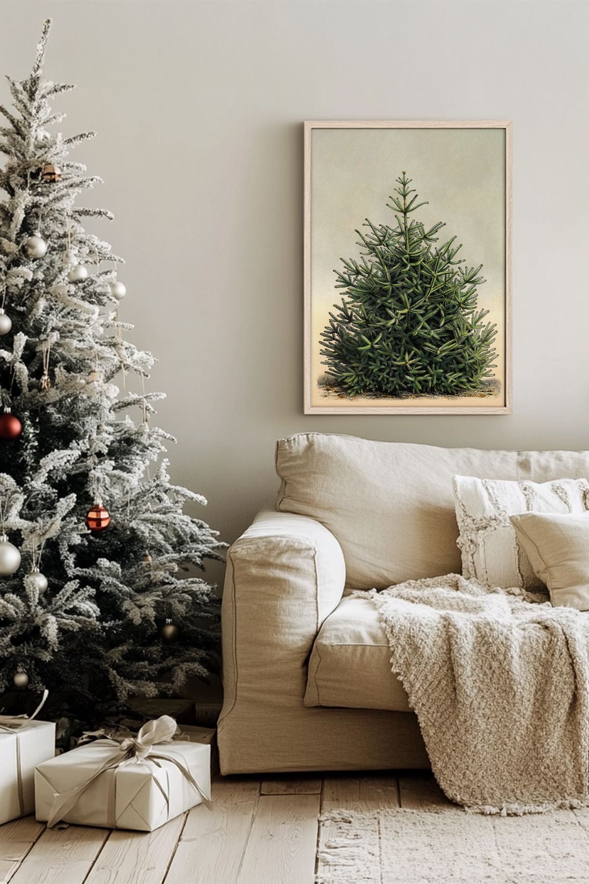 Quadro Decorativo Emoldurado Multicolor - Madeira Maciça 33x48cm - Arte Digital Premium para Decoração