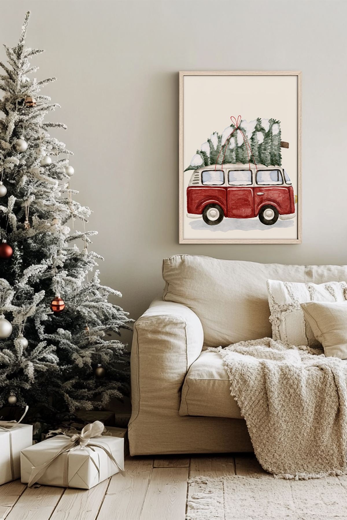 Quadro Decorativo Emoldurado Multicolor - Madeira Maciça 33x48cm - Arte Digital Premium para Decoração