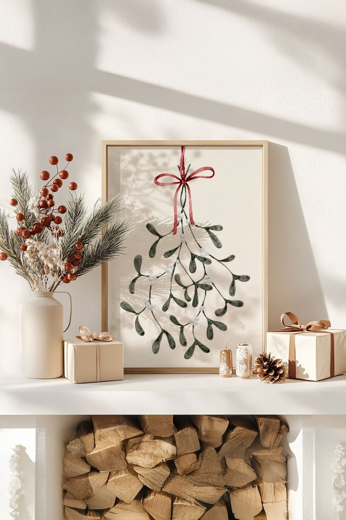 Quadro Decorativo Emoldurado Multicolor - Madeira Maciça 33x48cm - Arte Digital Premium para Decoração de Interiores