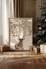 Quadro Decorativo Emoldurado Multicolor 33x48cm - Moldura Madeira Maciça 2cm - Impressão Digital em MDF