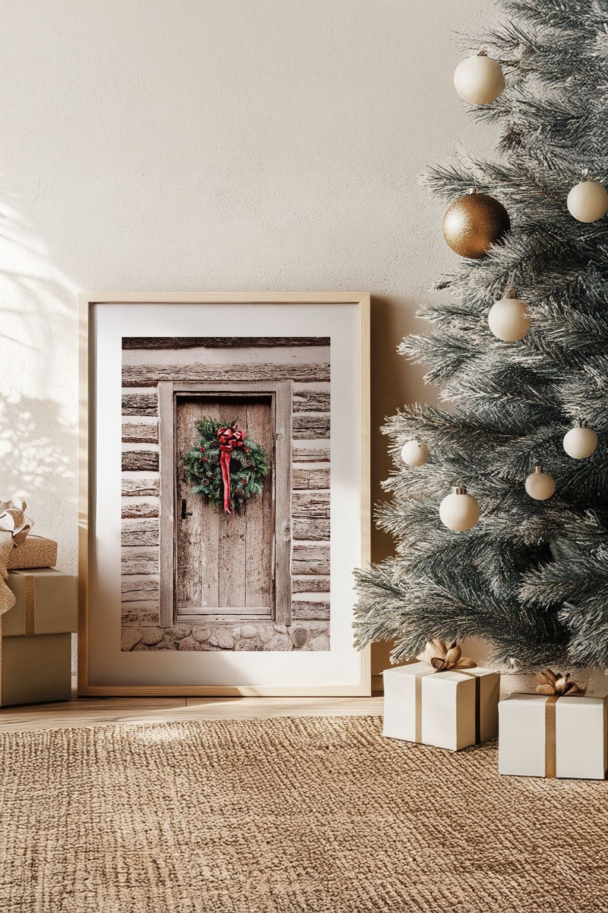 Quadro Decorativo Emoldurado Multicolor - Impressão Digital em Madeira Maciça 33x48cm