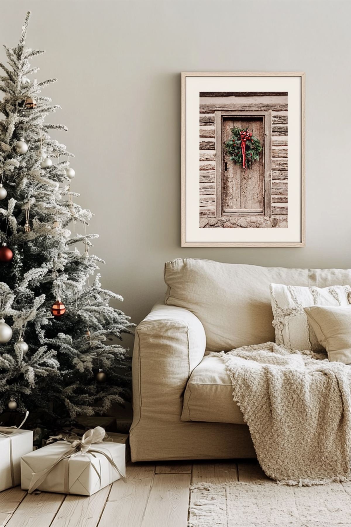 Quadro Decorativo Emoldurado Multicolor - Impressão Digital em Madeira Maciça 33x48cm