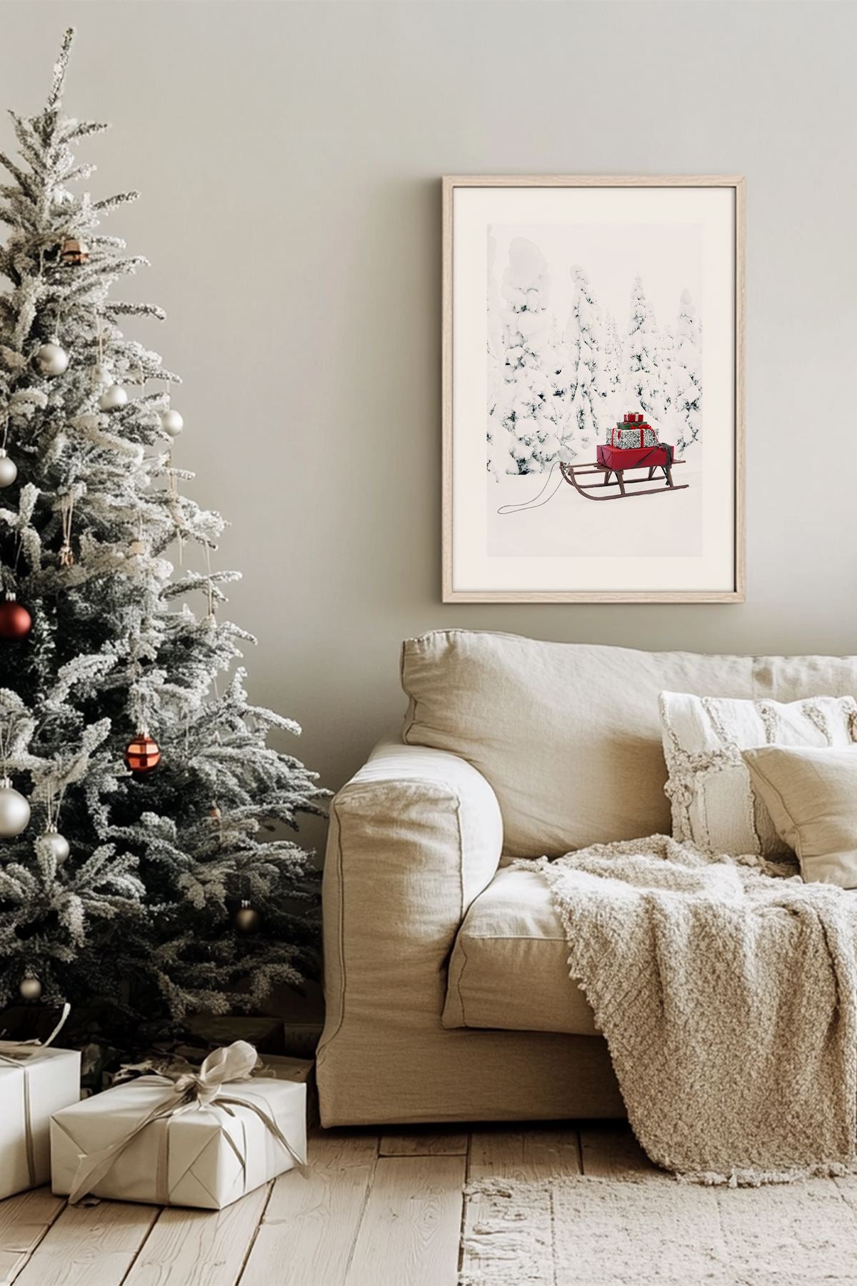 Quadro Decorativo Emoldurado Multicolor - Madeira Maciça 33x48cm - Arte Digital Premium