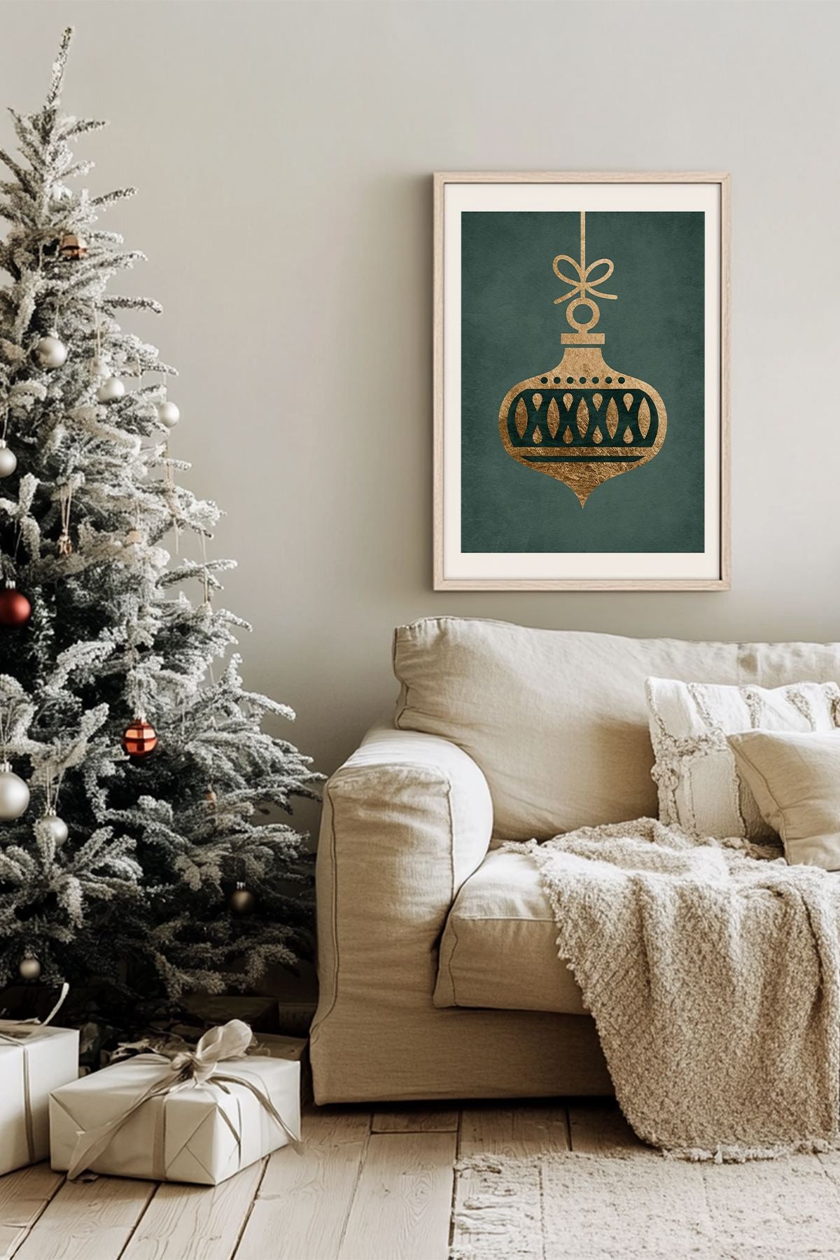 Quadro Decorativo Emoldurado Multicolor - Madeira Maciça 33x48cm - Arte Digital Premium