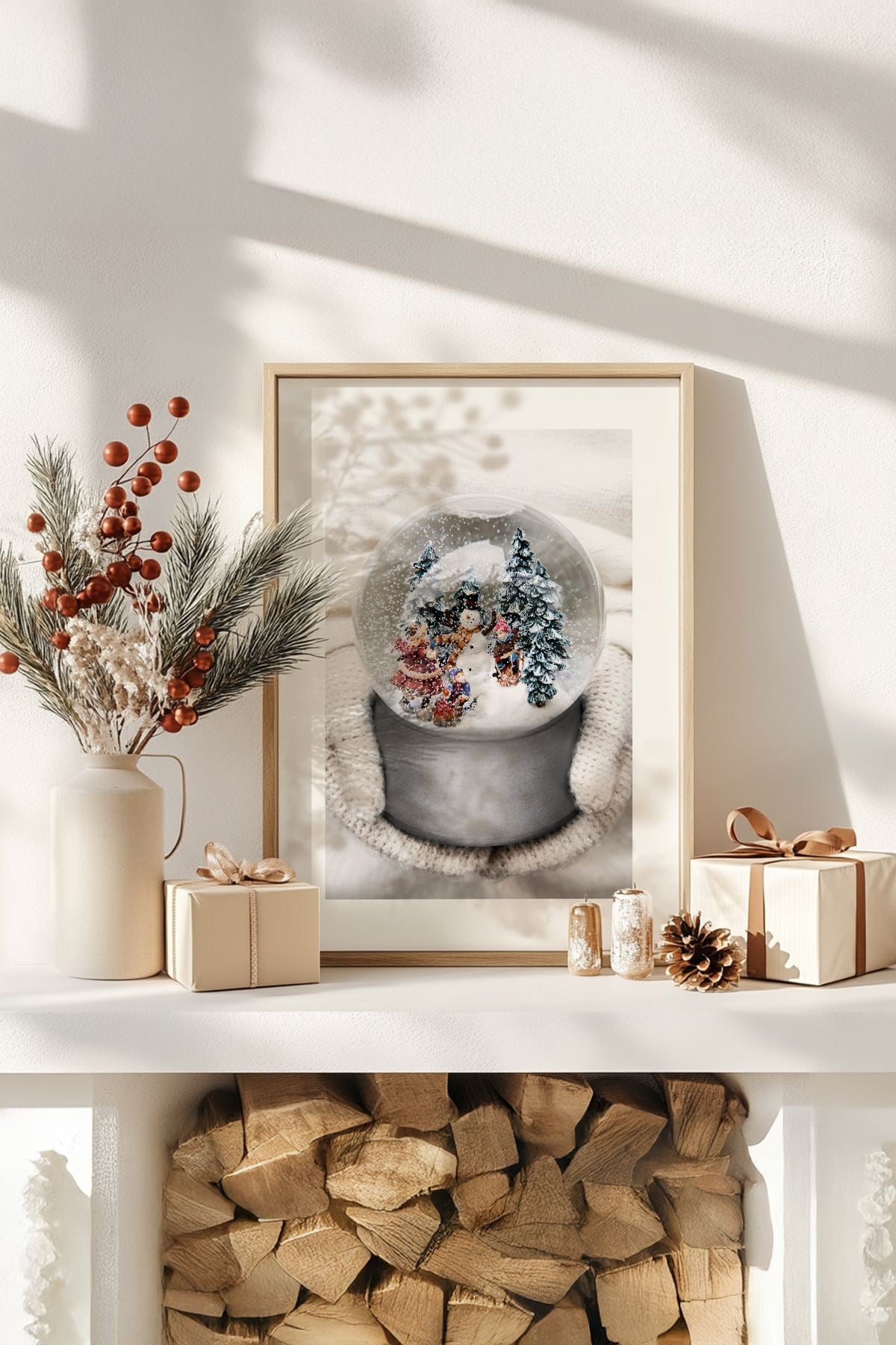 Quadro Decorativo Emoldurado Multicolor - Madeira Maciça 33x48cm - Arte Digital Premium para Decoração