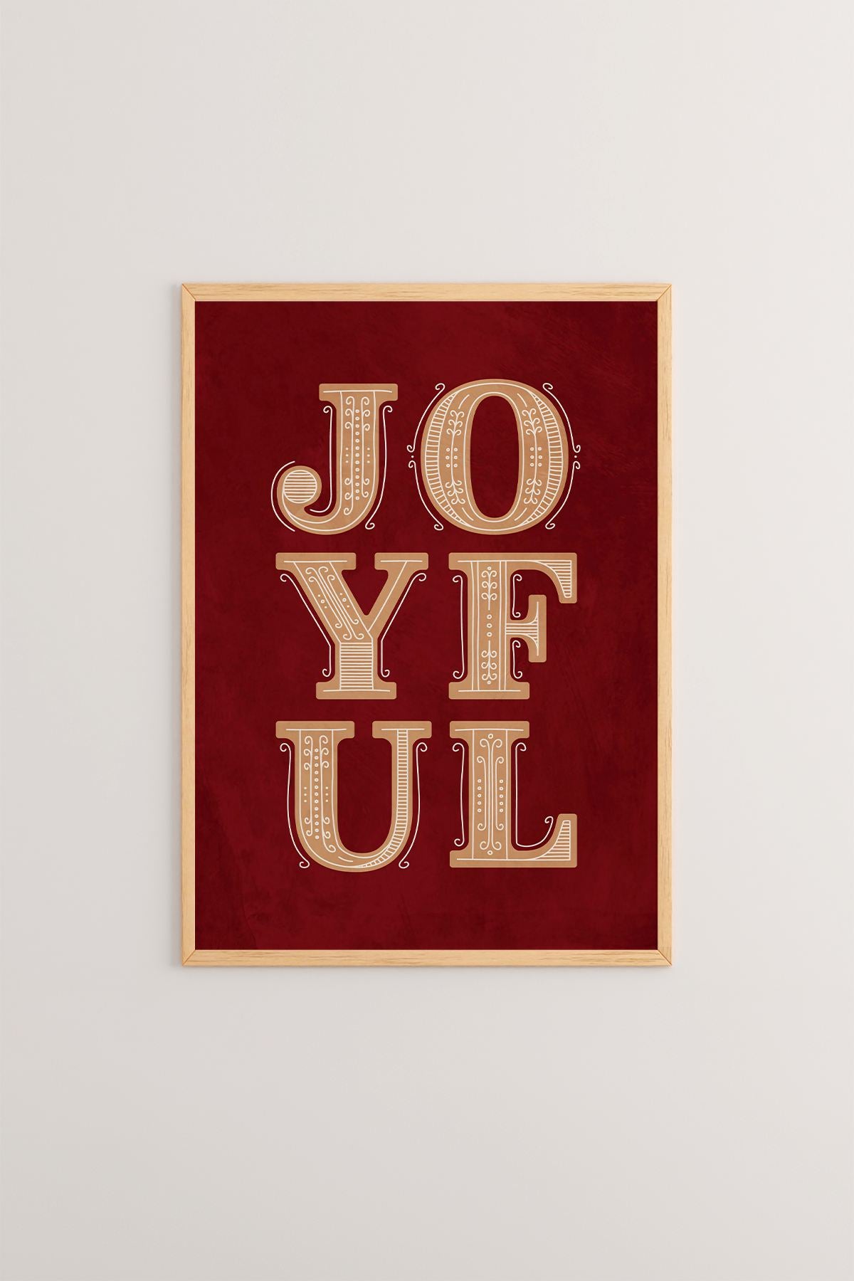 Quadro Decorativo Emoldurado Multicolor - Madeira Maciça 33x48cm - Arte Digital Premium para Decoração