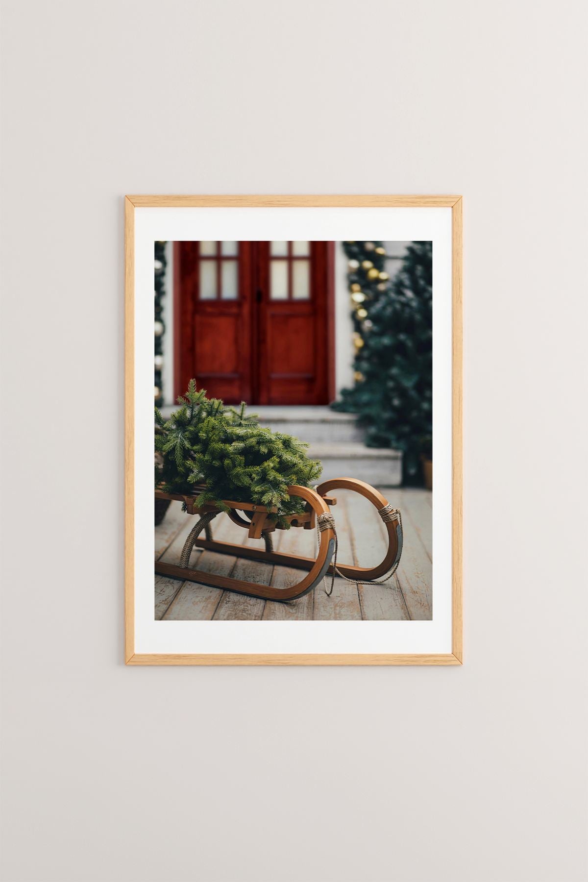 Quadro Decorativo Emoldurado Multicolor - Madeira Maciça 33x48cm - Arte Digital Premium para Decoração