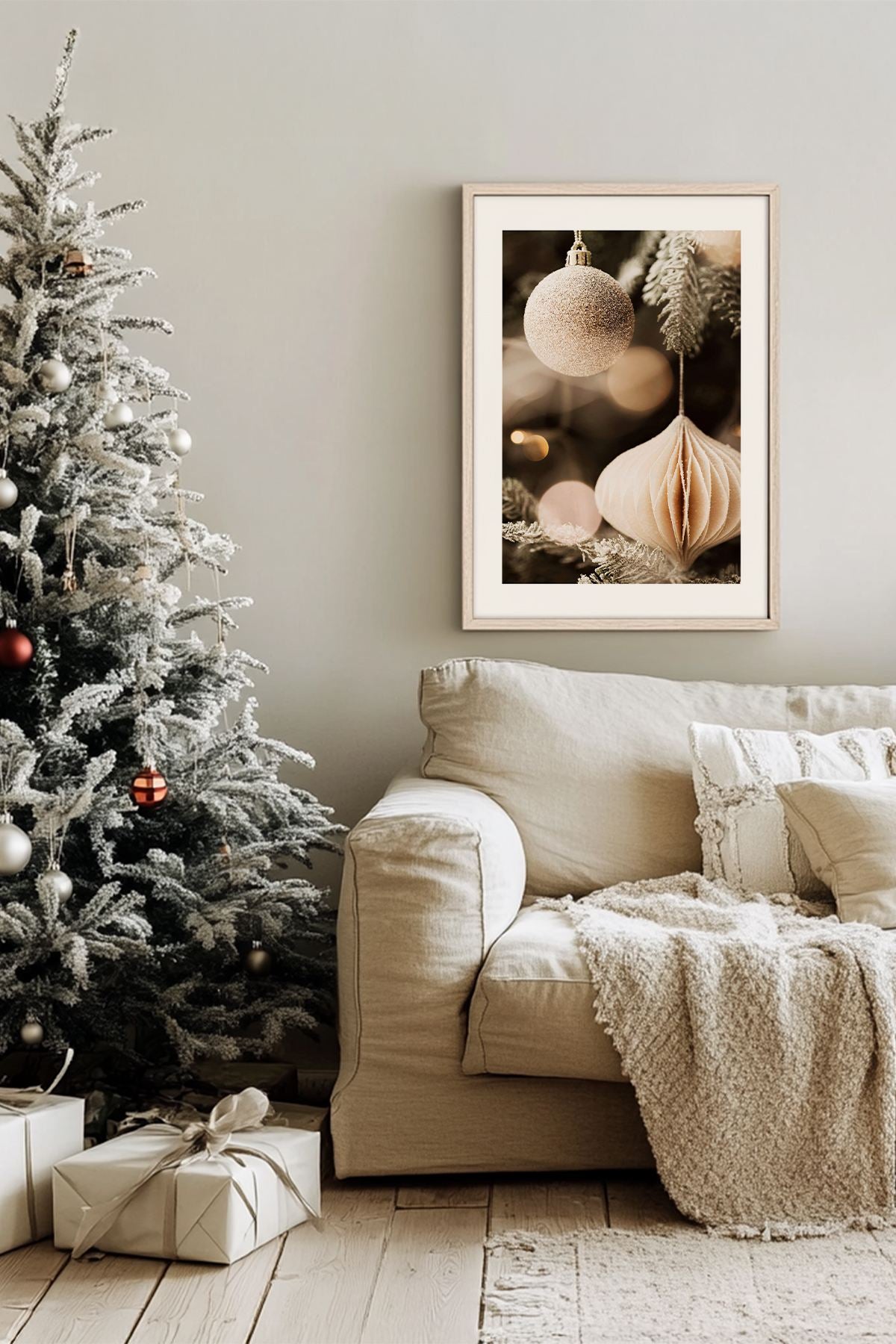 Quadro Decorativo Emoldurado Multicolor - Madeira Maciça 33x48cm - Arte Digital Premium