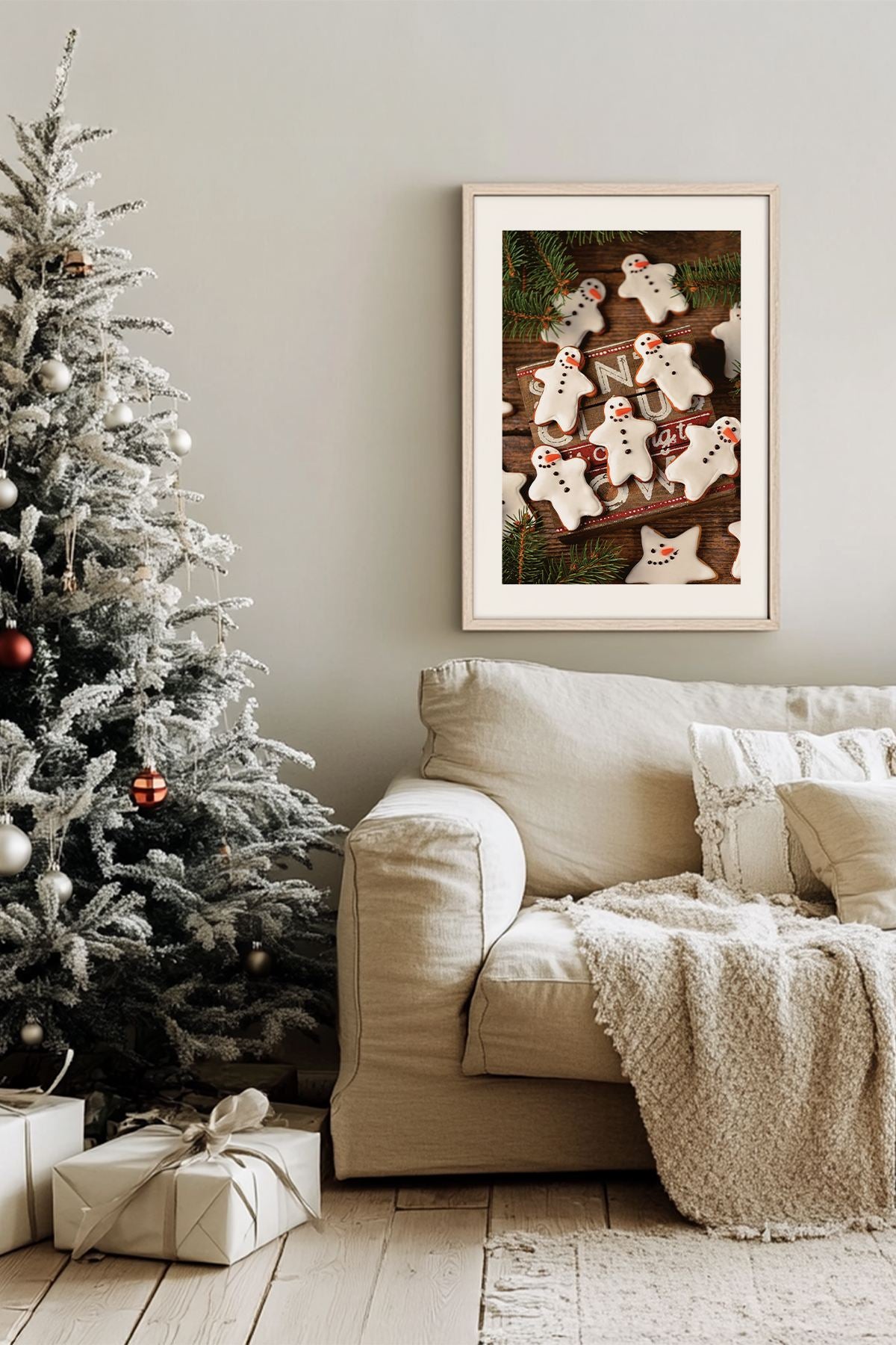 Quadro Decorativo Emoldurado Multicolor - Madeira Maciça 33x48cm - Arte Digital Premium para Decoração