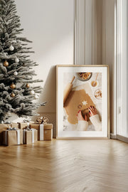 Quadro Decorativo Emoldurado Multicolor - Madeira Maciça 33x48cm - Arte Digital Premium para Decoração de Interiores