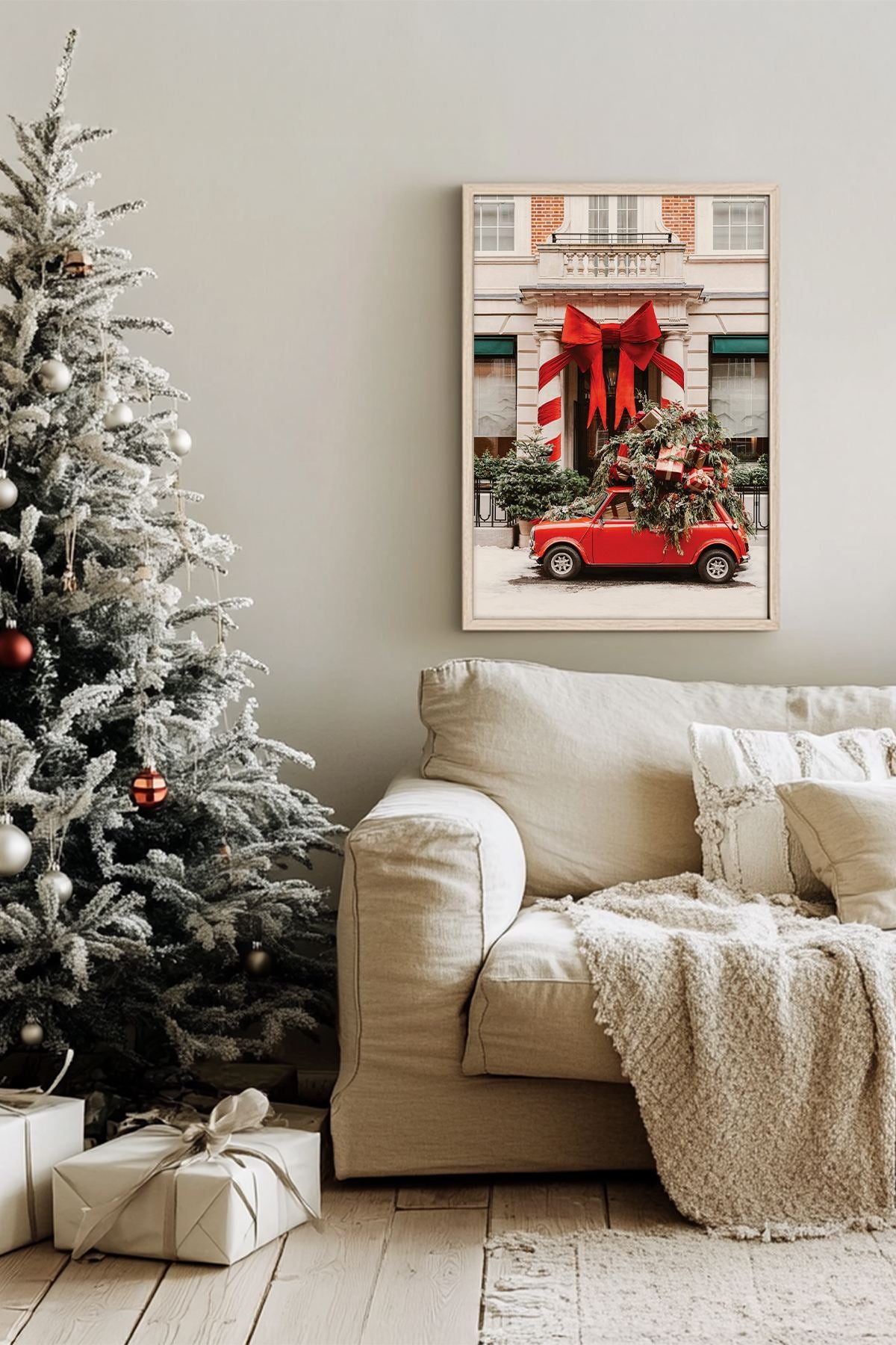 Quadro Decorativo Emoldurado Multicolor - Madeira Maciça 33x48cm - Arte Digital Premium para Decoração