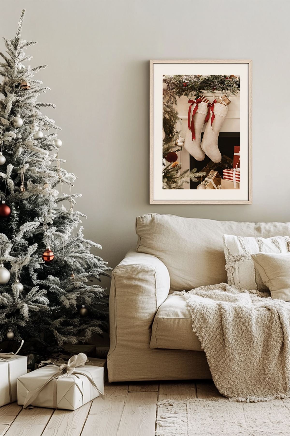 Quadro Decorativo Emoldurado Multicolor - Madeira Maciça 33x48cm - Arte Digital Premium para Decoração