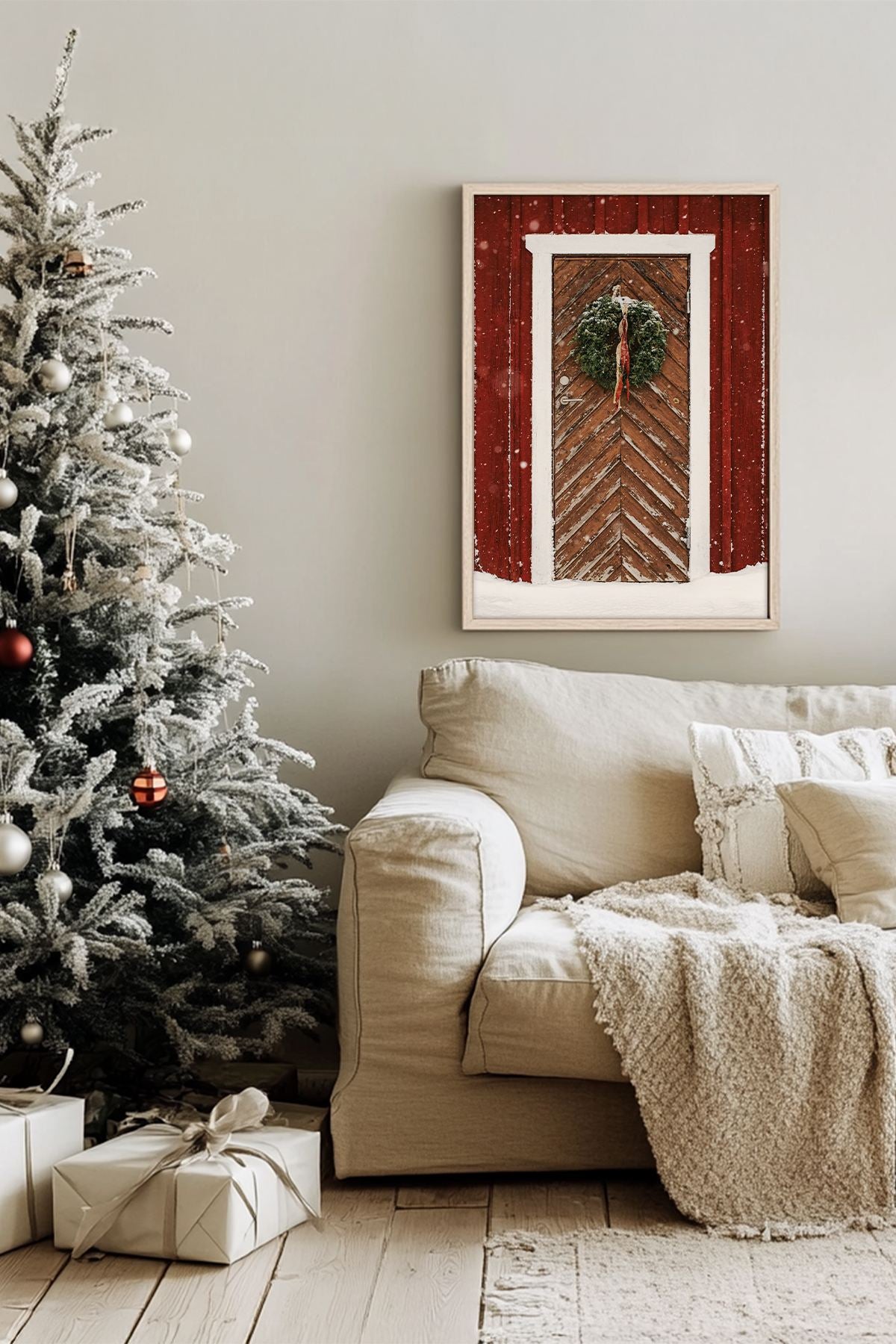 Quadro Decorativo Emoldurado Multicolor - Madeira Maciça 33x48cm - Arte Digital Premium para Decoração