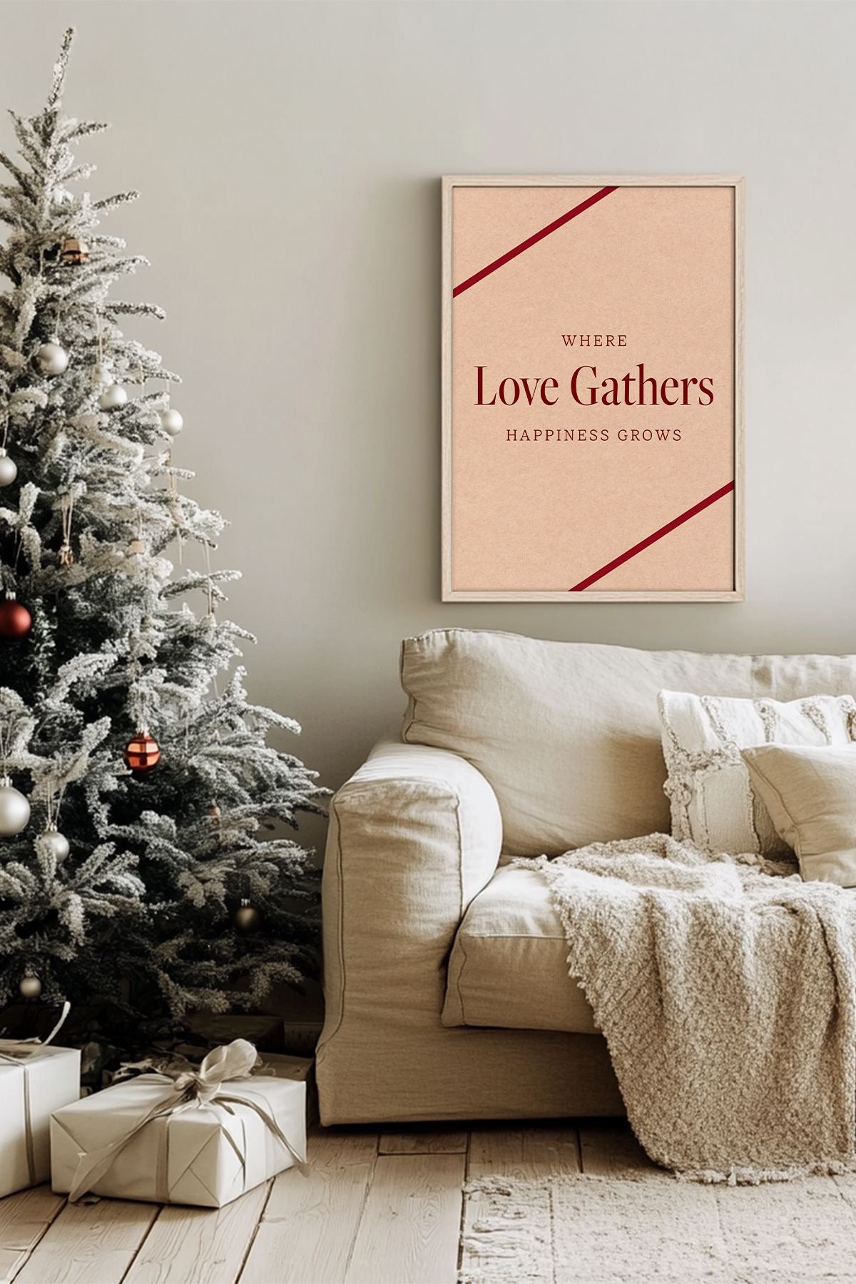 Quadro Decorativo Emoldurado Multicolor - Impressão Digital em Madeira Maciça 33x48cm