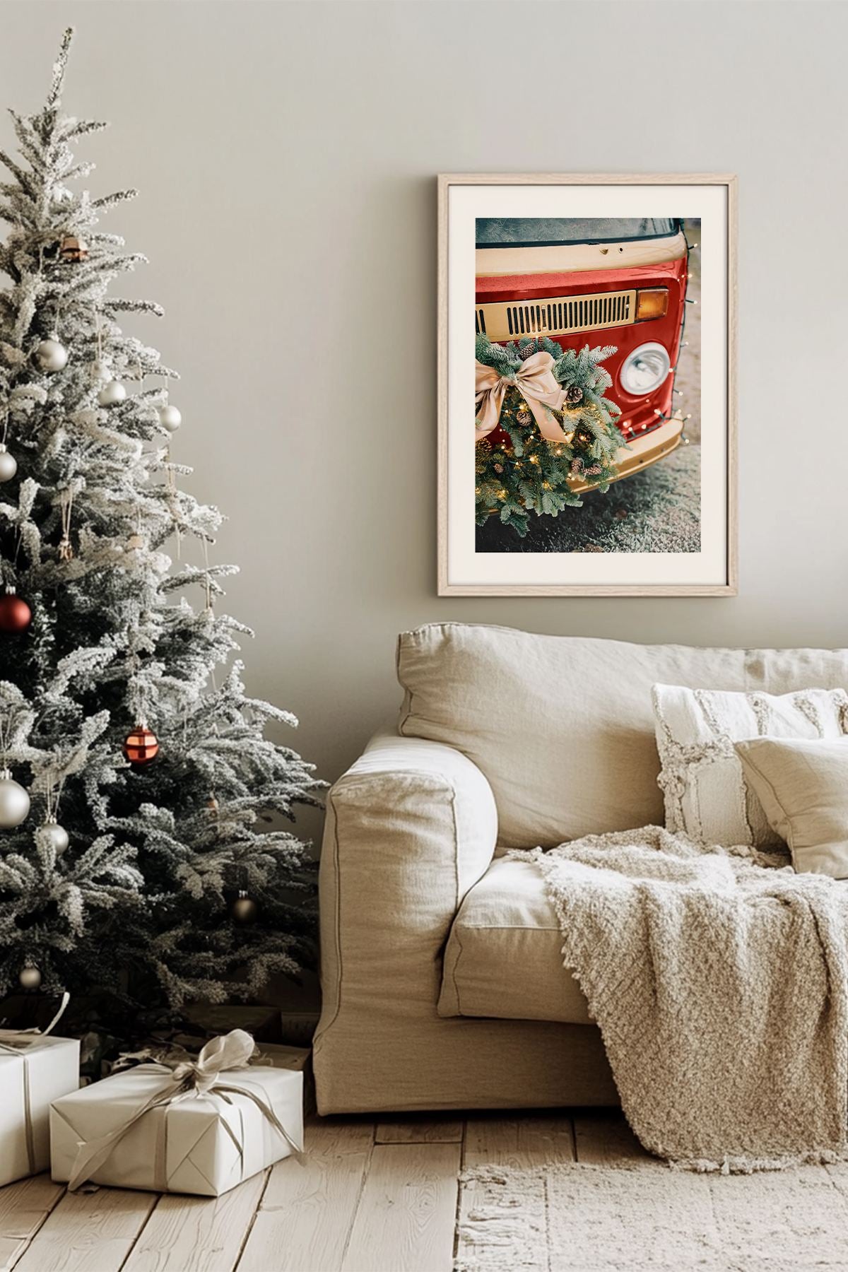 Quadro Decorativo Emoldurado Multicolor - Madeira Maciça 33x48cm - Arte Digital Premium para Decoração de Interiores