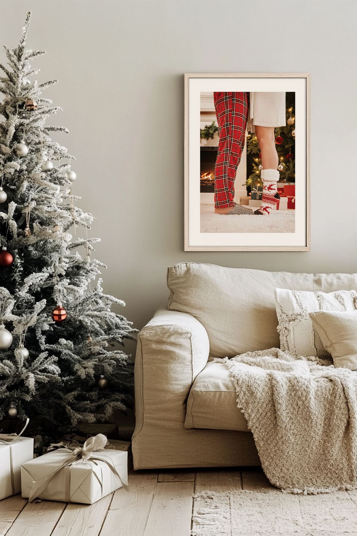 Quadro Decorativo Emoldurado Multicolor - Madeira Maciça 33x48cm - Arte Digital Premium