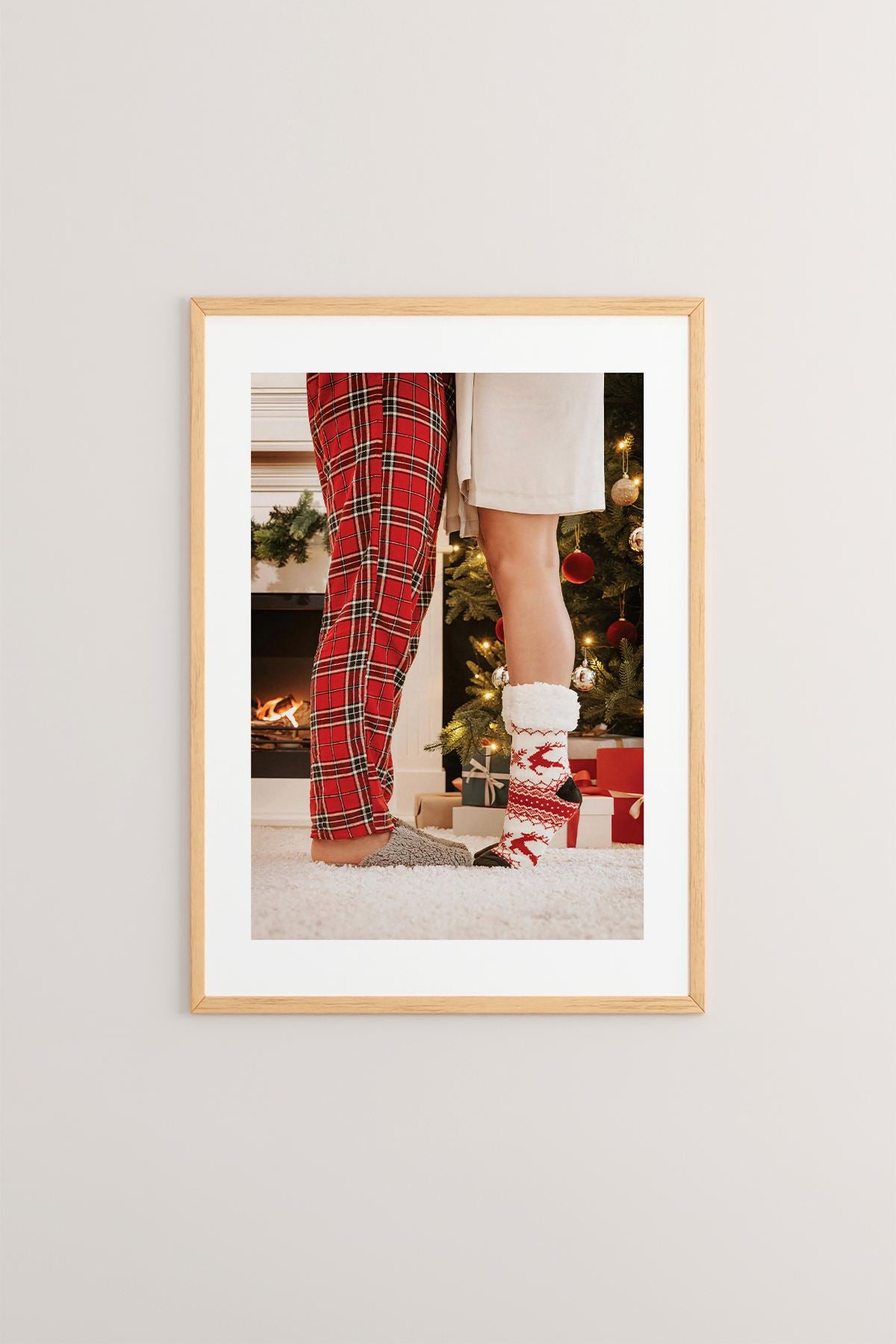 Quadro Decorativo Emoldurado Multicolor - Madeira Maciça 33x48cm - Arte Digital Premium