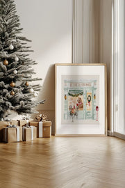 Quadro Decorativo Emoldurado Multicolor - Impressão Digital em Madeira Maciça 33x48cm