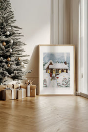 Quadro Decorativo Emoldurado Multicolor - Madeira Maciça 33x48cm - Arte Digital Premium para Decoração