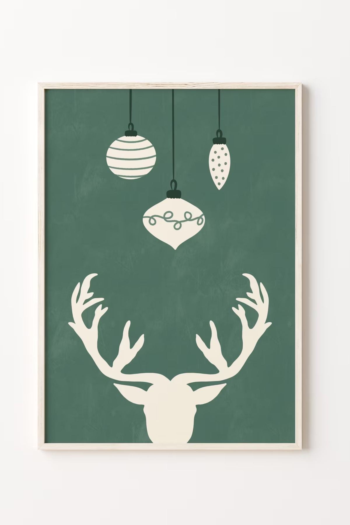 Conjunto de 3 Quadros Decorativos Multicolor em Madeira Maciça - Arte Digital Emoldurada 33x48cm