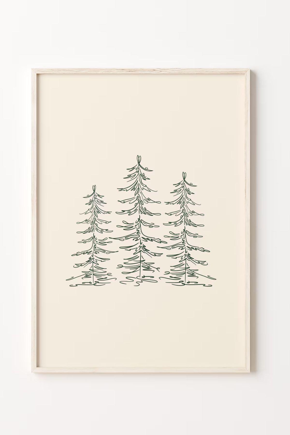 Conjunto de 3 Quadros Decorativos Multicolor em Madeira Maciça - Arte Digital Emoldurada 33x48cm