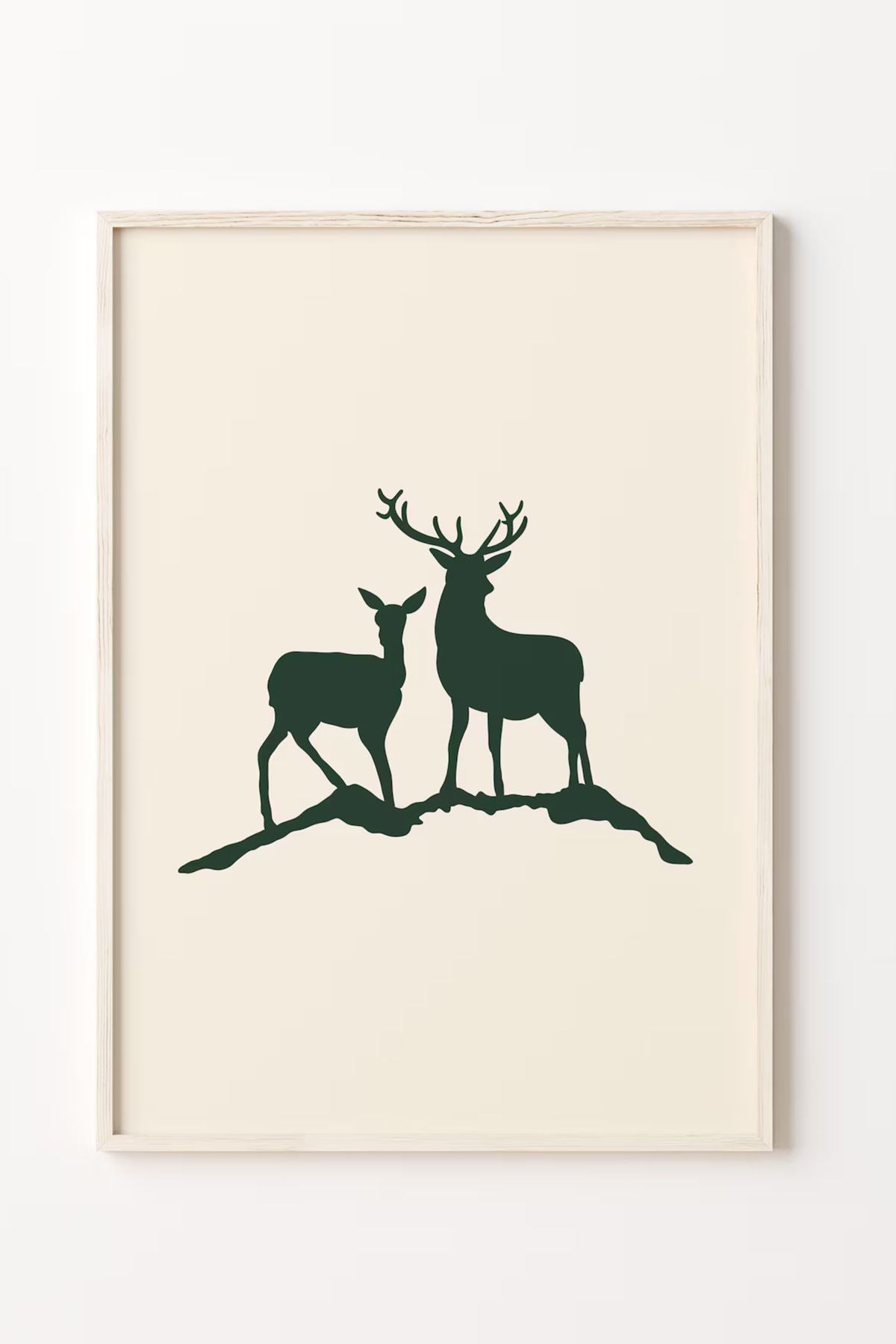 Conjunto de 3 Quadros Decorativos Multicolor em Madeira Maciça - Arte Digital Emoldurada 33x48cm