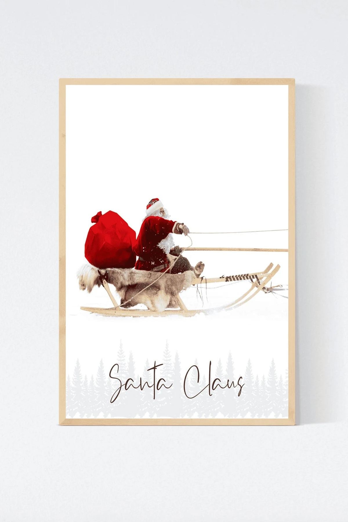 Conjunto de 3 Quadros Decorativos Multicolor em Madeira Maciça - Arte Digital Emoldurada 33x48cm