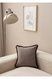 Capa de almofada – 43 x 43 cm – Cinza – poliéster