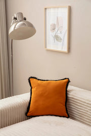 Capa de Almofada – 43 x 43 cm – Laranja – Poliéster