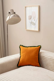 Capa de almofada – 43 x 43 cm – Laranja – Poliester