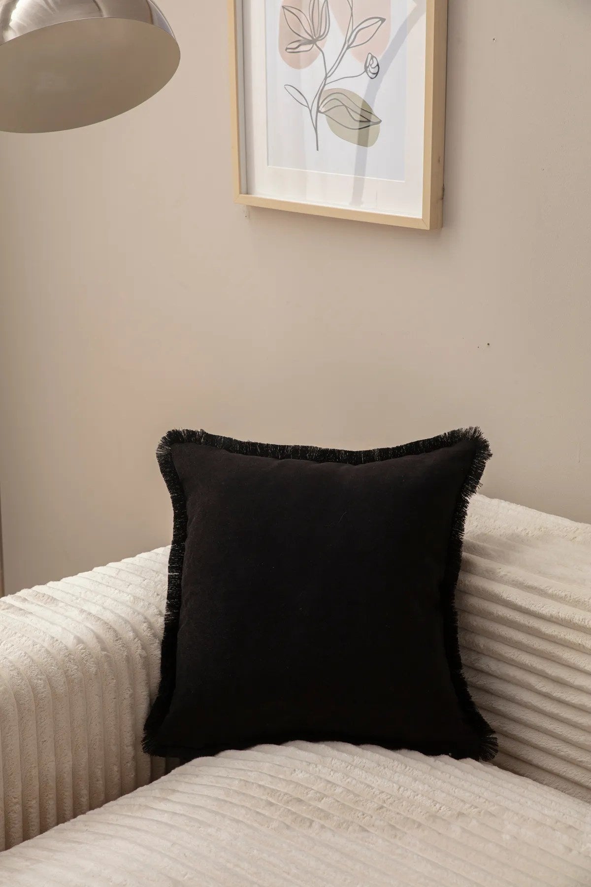 Capa de almofada - Preto