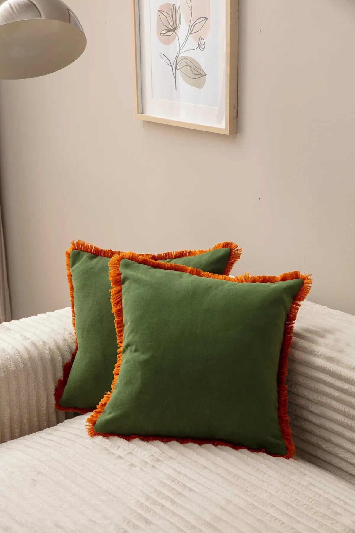 Conjunto de capas de almofada – 43 x 43 cm – Preto – 100% Poliéster