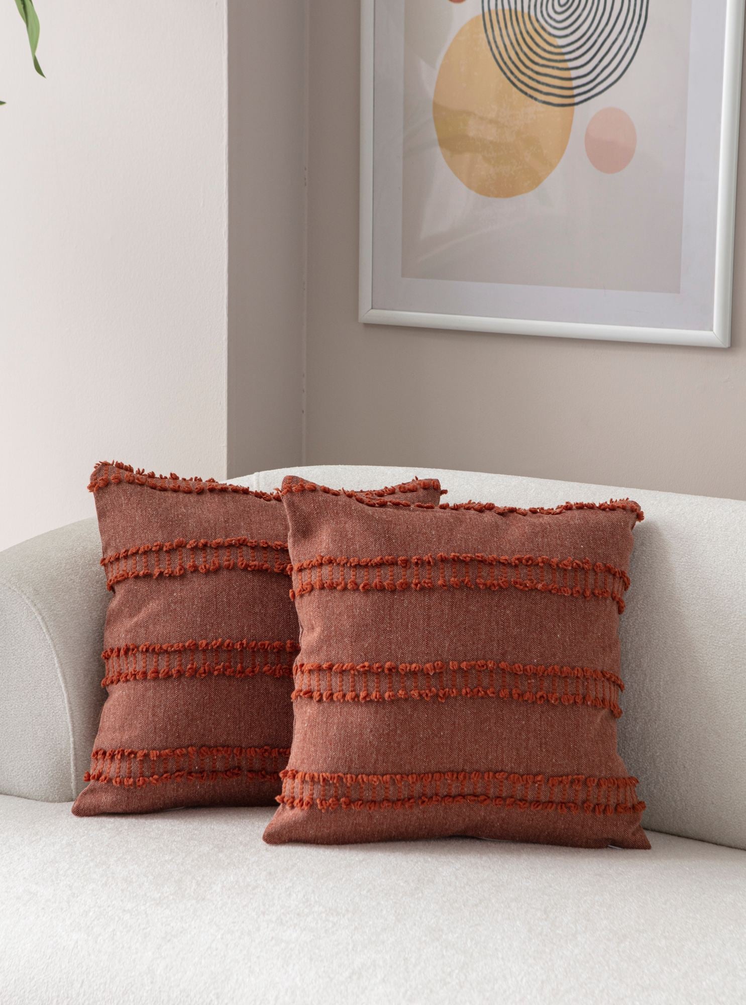 Capa de Almofada – 43 x 43 cm – Vermelho – Poliéster