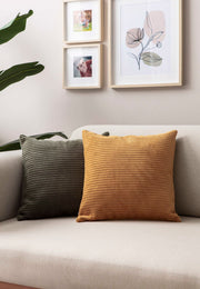 Conjunto de capa de almofada (2 peças) – 43 x 43 cm – Verde – 100% poliéster