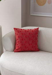 Capa de almofada – 43 x 43 cm – Vermelho – Poliéster