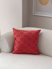 Capa de almofada – 43 x 43 cm – Vermelho – 100% Poliéster