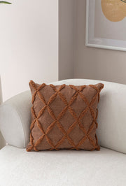 Capa de almofada – 43 x 43 cm – Marrom – poliéster