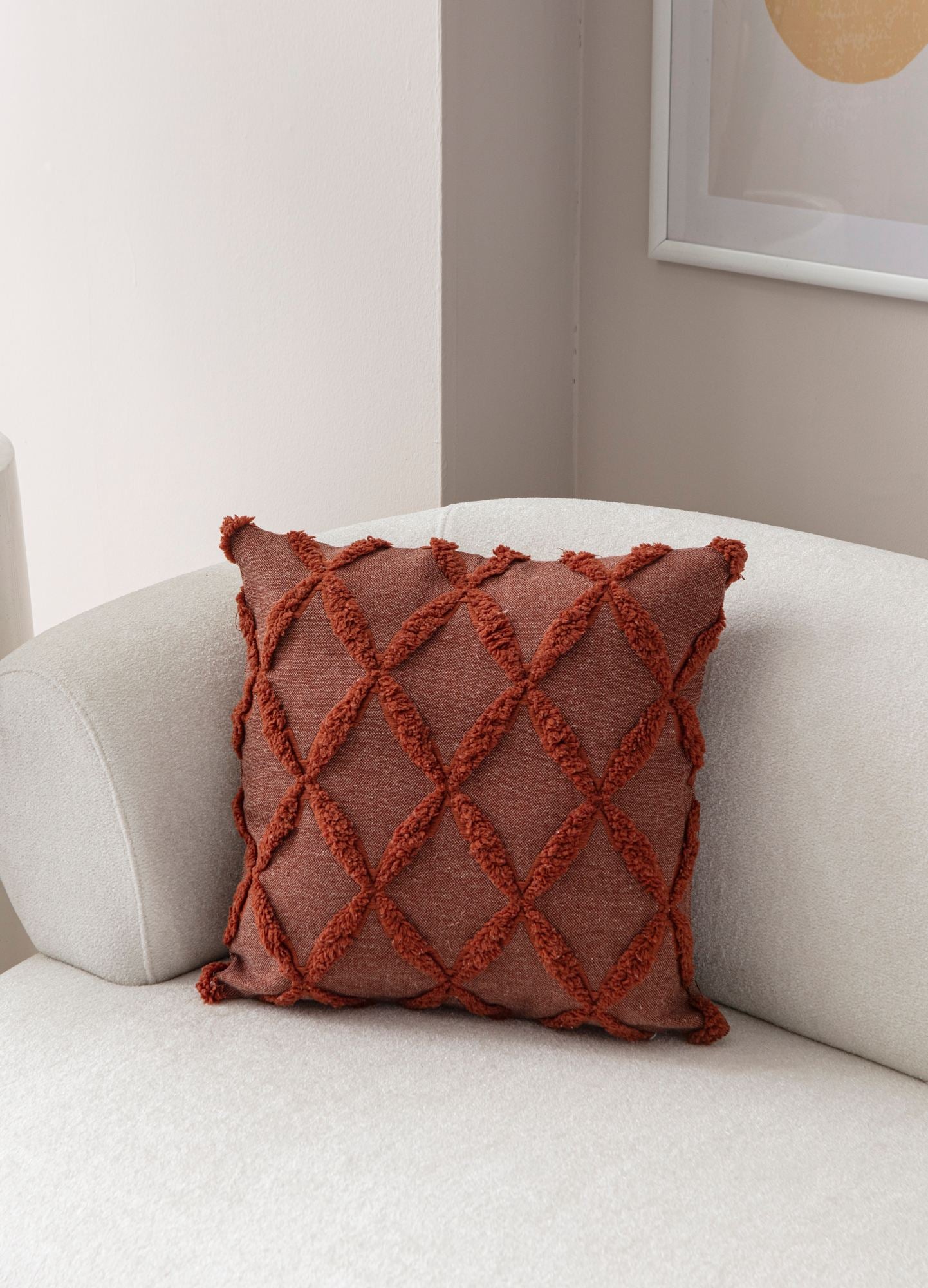 Capa de Almofada – 43 x 43 cm – Vermelha – Poliéster