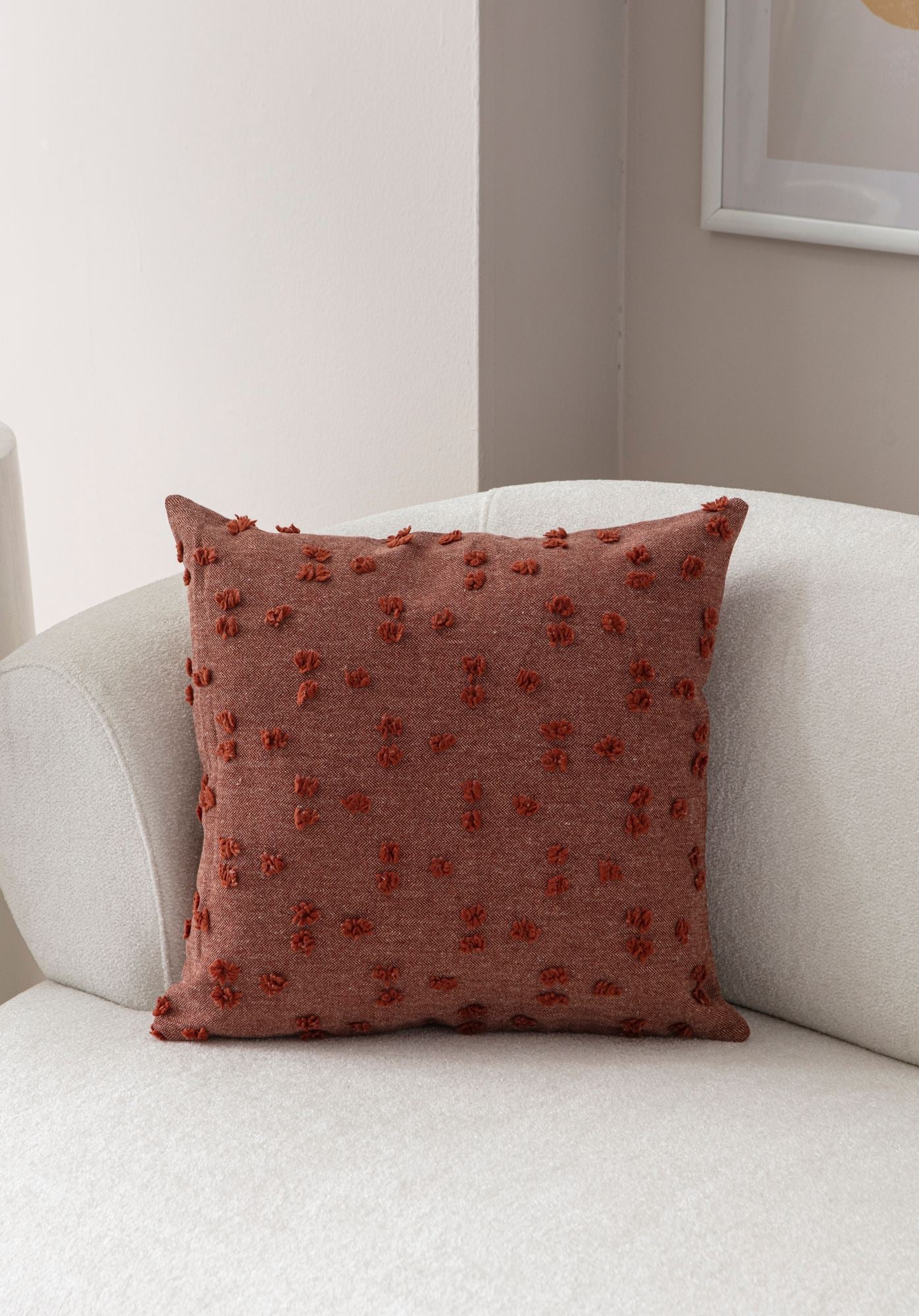 Capa de almofada – 43 x 43 cm – Vermelha – Poliester
